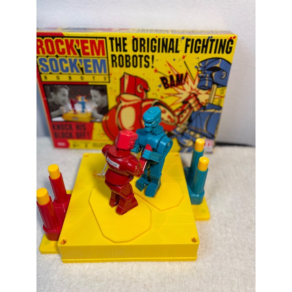 Mattel Rock Em Sock Em Robots Game Kids OS Multi Good Classic Boxing Toy